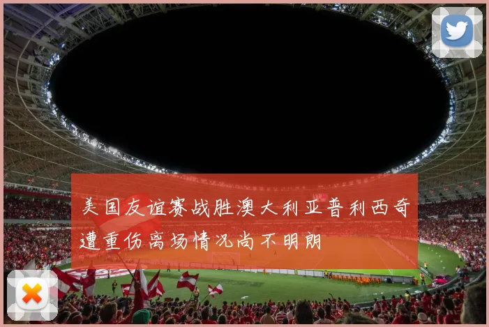 美国友谊赛战胜澳大利亚普利西奇遭重伤离场情况尚不明朗
